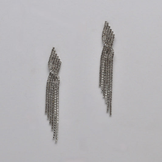 Silver Tassel Earring