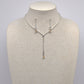 2 pc Light Citrine Silver Teardrop Set