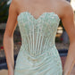 Strapless Sweetheart Prom Dress with Full Beaded Bustline