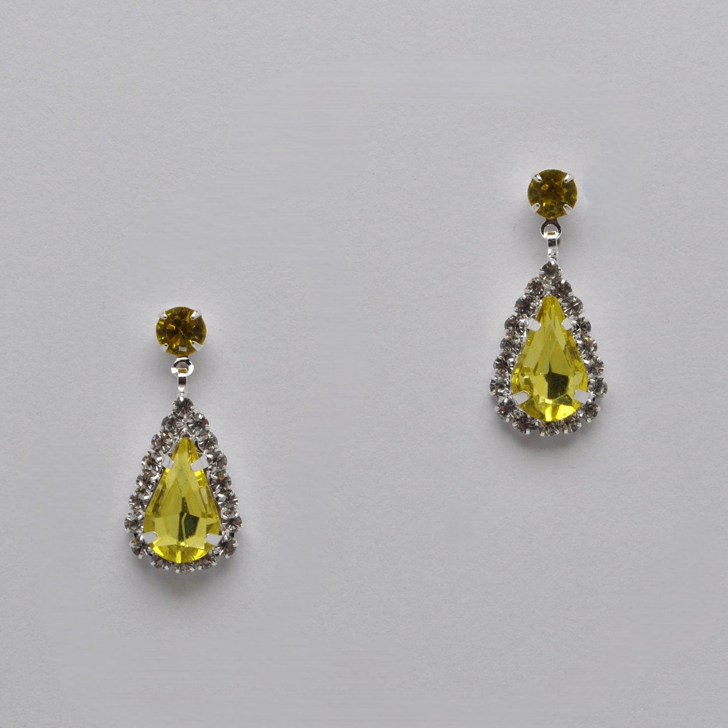 Small Dangle Earring - Yellow/Silver