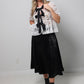 Lace Peplum Top with Satin Laces