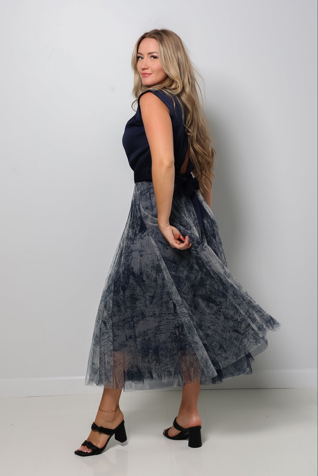 Toile De Jouy Tulle Skirt