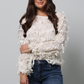 Textured Fringe Blouse
