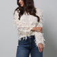 Textured Fringe Blouse