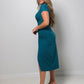 Twist Wrap Midi Dress
