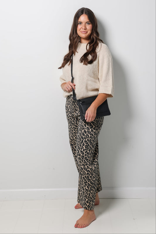 High Rise Leopard Barrel