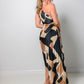 First Class Asymmetrical Pleated Maxi Dress