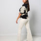 Peony Print Blouse