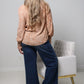 Printed Top with Smocked Sleeves