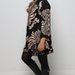 Abstract Sweater Dress - Black