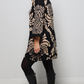 Abstract Sweater Dress - Black