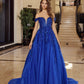Royal Blue ball gown prom dress