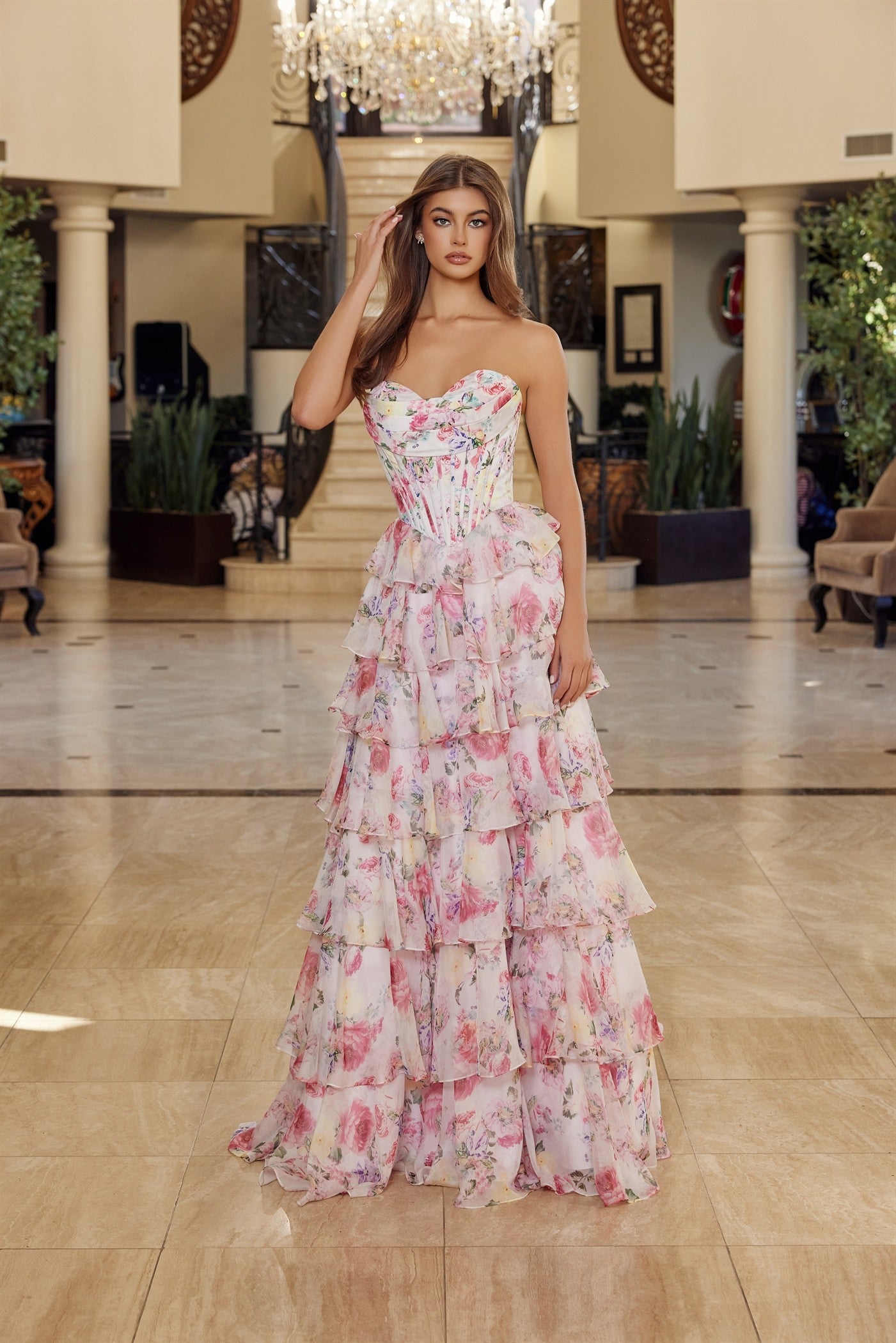 floral prom dress