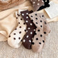 Color Black Polka Dot Socks