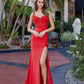 Stunning stretch jersey prom dress