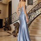 Long Strapless Fitted Prom Dress with Sweeping Train