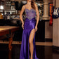 Shiny Satin Prom Dress with Sweetheart Bustline