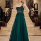 green floral ball gown