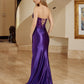 Glitter Satin Sequin Prom Dress