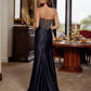Strapless Sweetheart Neckline with Pleated Bodice