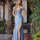 Prom Dres with Plunging Beaded Bodice