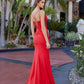 Stunning stretch jersey prom dress
