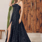 Sparkly Sequin A-Line Corset Prom Dress