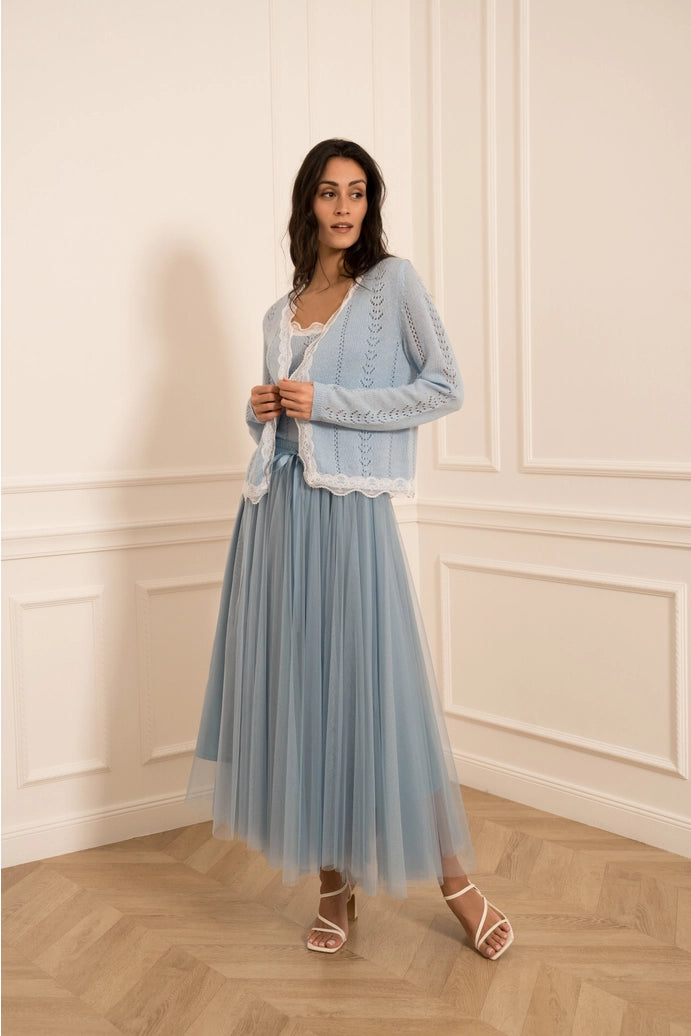 Bleu Ciel Tulle Skirt