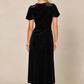 Polka Dot Velvet Lace Midi Dress