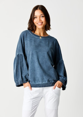 Bea Bubble Sleeve Sweatshirt-330 RTW TOP - SWEATSHIRT-FORMAL SOCIETY