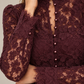Perla Jeweled Lace Blouse