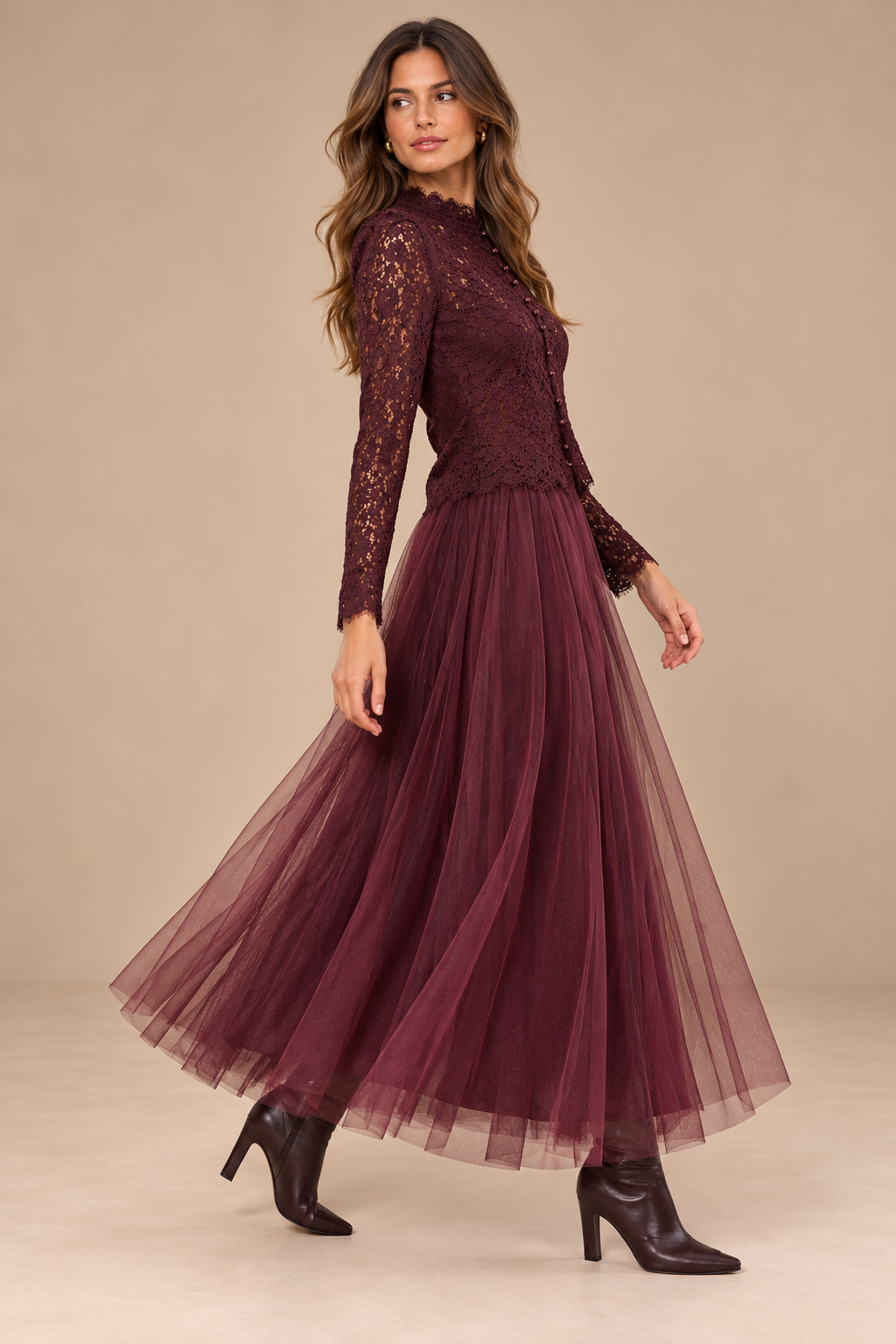 Amber Slim Fit Tulle Skirt