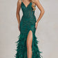A-line Feather Prom Dress