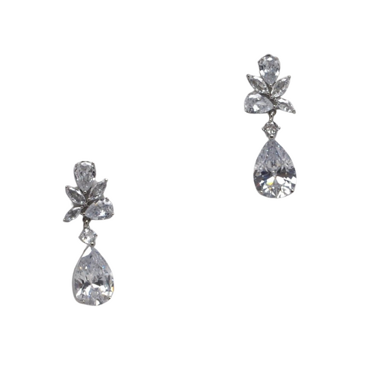 CZ Clear Marquis Drop Earring-610 ACCESSORIES - EARRING-FORMAL SOCIETY