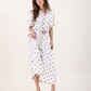 Summer Polka Dot Belted Dress