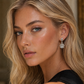 Clear/Silver Pave Earring
