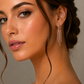 Crystal/Rose Gold Tassle Earring