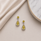 Small Dangle Earring - Yellow/Silver