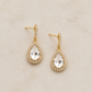 Gold Teardrop Hook Earring