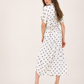 Summer Polka Dot Belted Dress