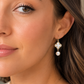 Crystal Pearl Drop Earring