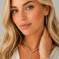 2 pc Set Crystal Lariat