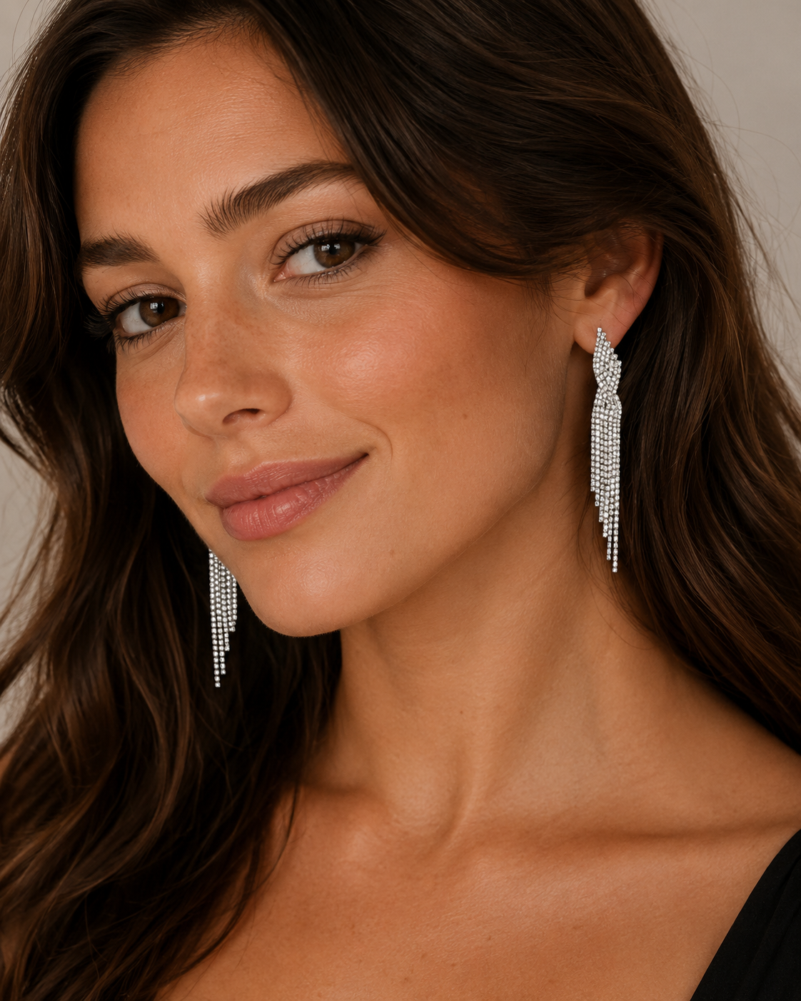 Silver Tassel Earring