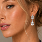 CZ Cluster Drop Earring