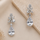 CZ Cluster Drop Earring