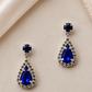 Small Dangle Earring - Sapphire/Silver