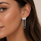 Crystal Chain Post Earring