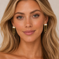 Crystal Chain Post Earring