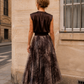 Toile De Jouy Tulle Skirt | Chocolate