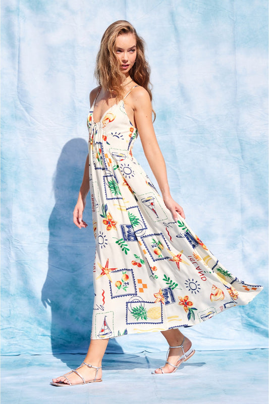 Cheyenne Print Maxi-110 RTW DRESS - MAXI-FORMAL SOCIETY